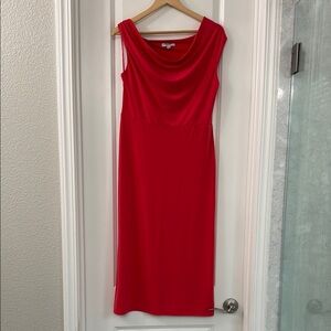 Old Navy Vibrant orange/Red Midi Dress